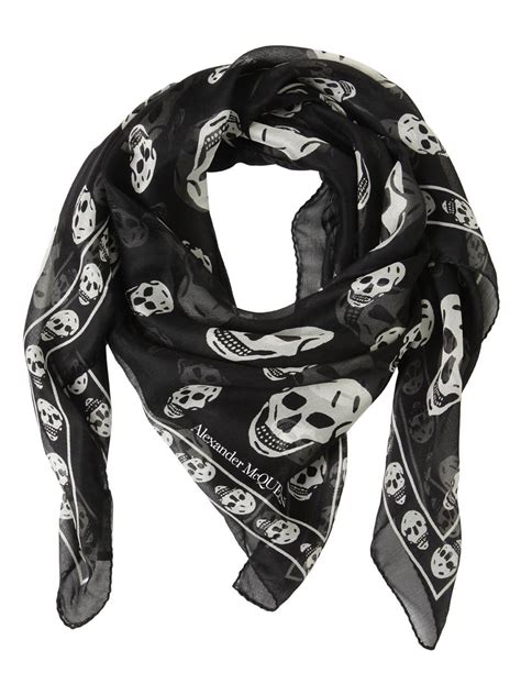 alexander mcqueen scarf skull.